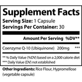 CoQ10 Supplement 30 Capsules – Heart & Muscle Support with Vegan Ubiquinone